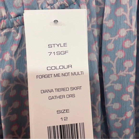 FRENCH CONNECTION
Diana Tiered Smocked Mini Dress size 12 - Picture 9 of 11